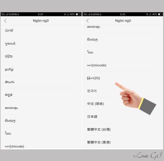Các ngôn ngữ chính của máy